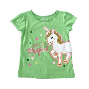 💫$4/ADD ON 💫 Way to Celebrate St. Patrick’s Day Unicorn Green T-Shirt | Girls 2T